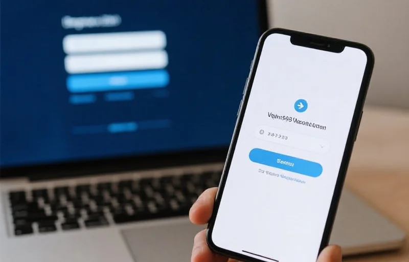 智能手机显示验证码，用于两步验证登录